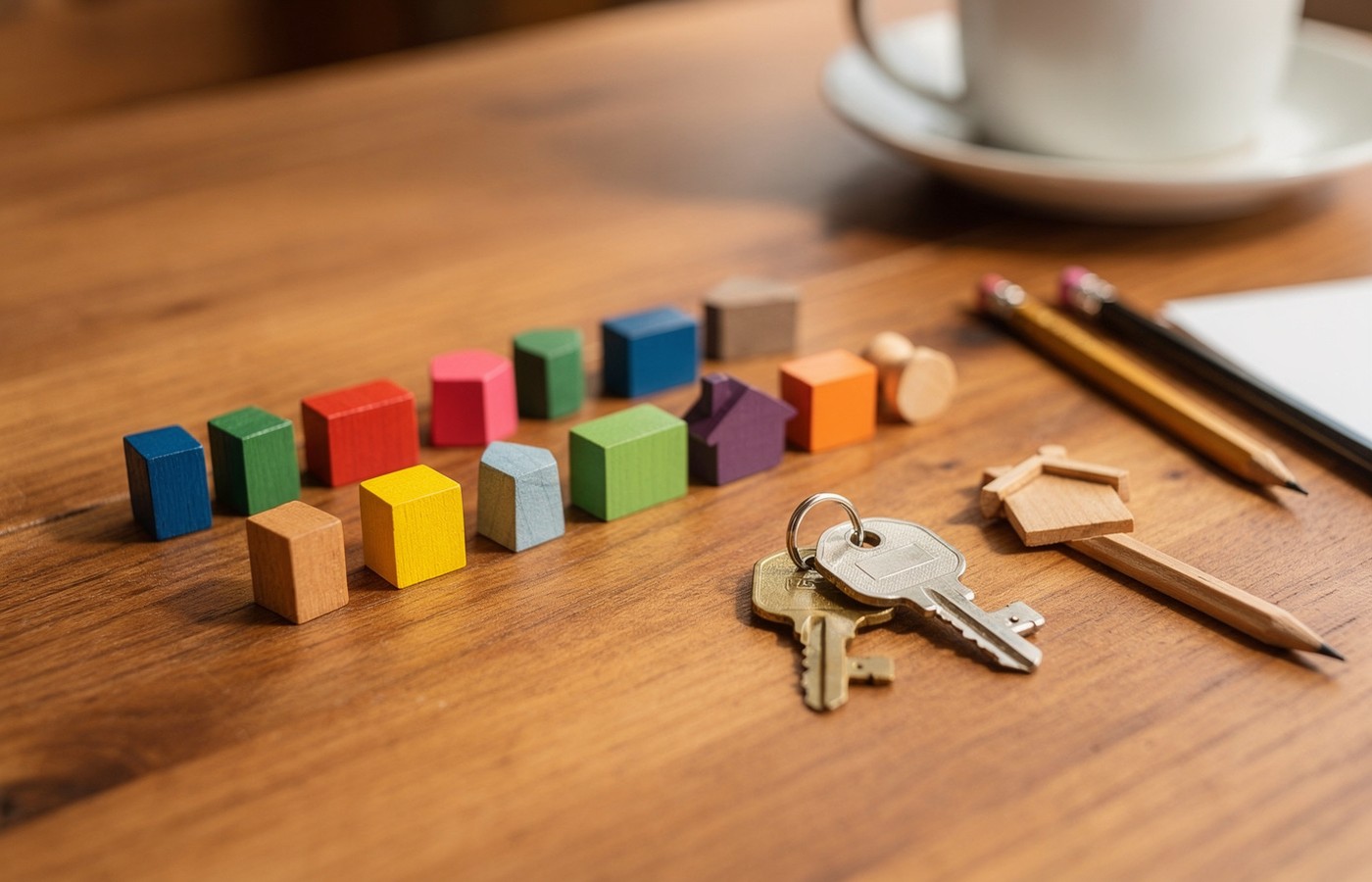 Weekly planner and cabin coordination tools on a table
